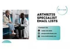 Most Purchased Arthritis Specialist Emails Available | MedicoLeads