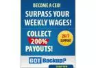 Data backup that pays you