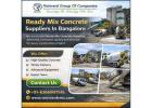 Ready Mix Concrete Suppliers In Bangalore | Reinvent RMC