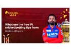 Free IPL Cricket Betting Tips From Golden444 Experts