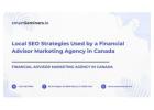 Local SEO Strategies Used by a Financial Advisor Marketing Agency in Canada