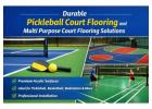 Professional Pickleball Court Flooring and Badminton Court Flooring Solutions