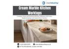 Cream Marble Kitchen Worktops | +44 020 83685555 | DialAWorkTop
