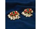 Elegant Kundan Stud Earrings – Stunning Ethnic Style