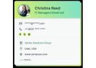 Verified IT Managers Email List for Technology Sales