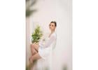 Luxury Bridal Robe for a Stylish Wedding Morning in