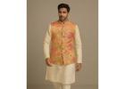 Shop Wedding Indo Western for Men at Satkarceremonial.com Online Now