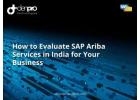 SAP Ariba Services in India for Better Supplier Management 
