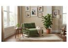 Plush Green Chenille 4-in-1 Foldable Sleeper Chair Bed, Space-Saving Single Sofa Bed
